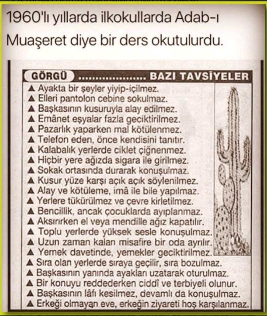 Adabı muaşeret kurallarına uyuyor musunuz? Uyanlar hakkında düşünceleriniz neler :) ?