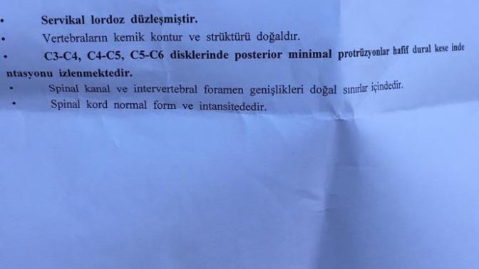 Mr sonucundan anlayan  bir  sağlık çalışanı yardımcı olabilir mi?
