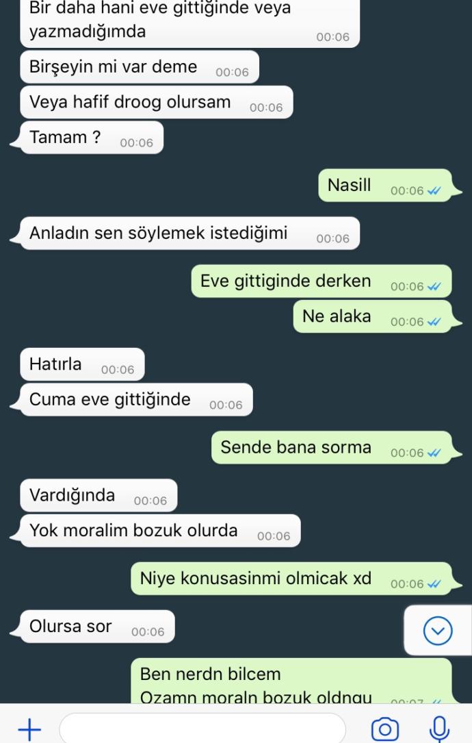 Whatsapp konuşmamız sevgilimle, neden böyle yaptı?