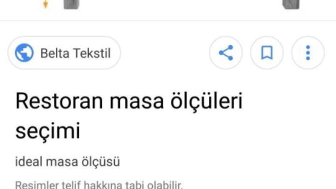 Masa derinliği ve yüksekliği neresidir?
