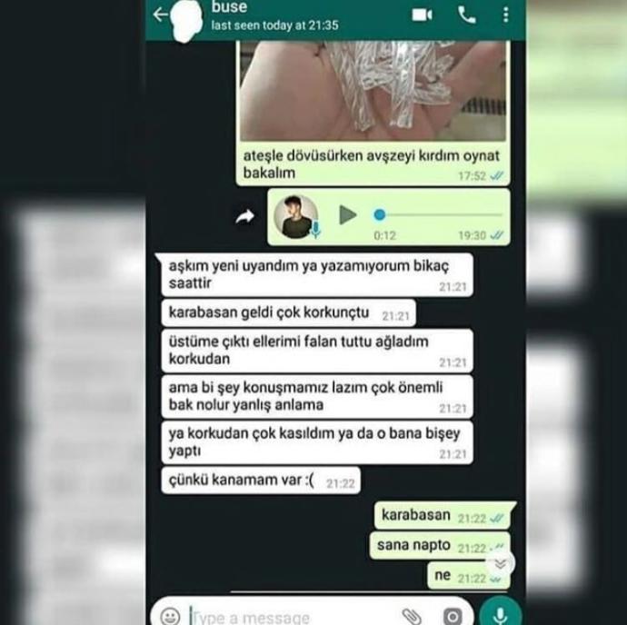 Bana, ben uyurken üzerime karabasan çöktü ve kızlığım gitti dedi, inanmalı mıyım?