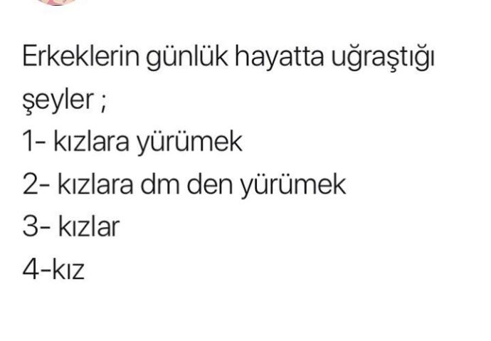 Erkekler günlük yaşantısında sadece kızları mı düşünüyor?