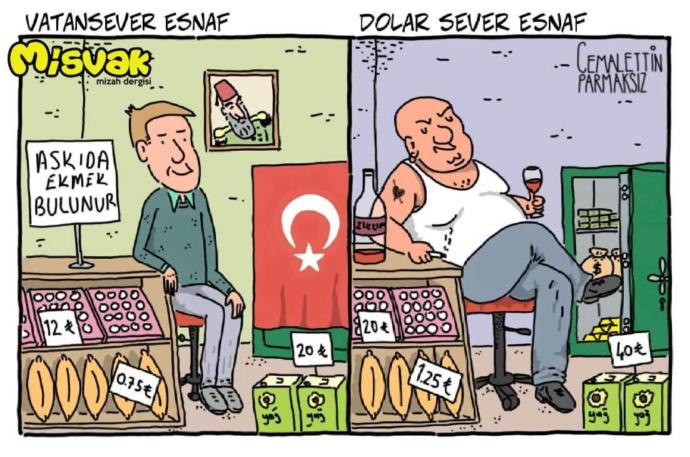 Ülkedeki hayat pahalılığını fırsatçılık yapan esnaftan kaynaklandığını anlatmak istemiş.