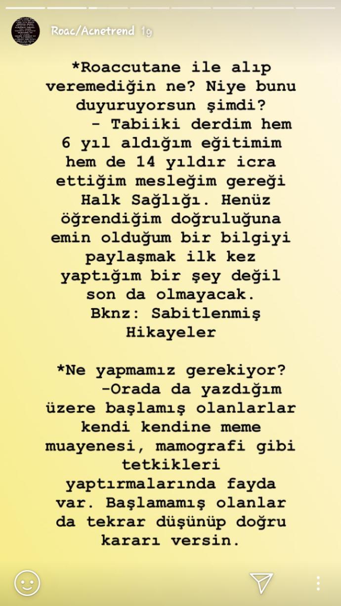 Roaccutane Kullananlar? Roaccutane Meme kanseri yapar mı? Kısırlık yapar mi? Yumurtalıklarda kist oluşumunu tetikler mi?