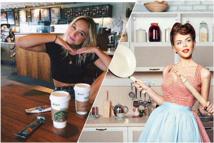 Starbucks'ta caramel macchiato bekleyen kız mı idealdir, anasının dizinin dibinde koca bekleyen kız mı?