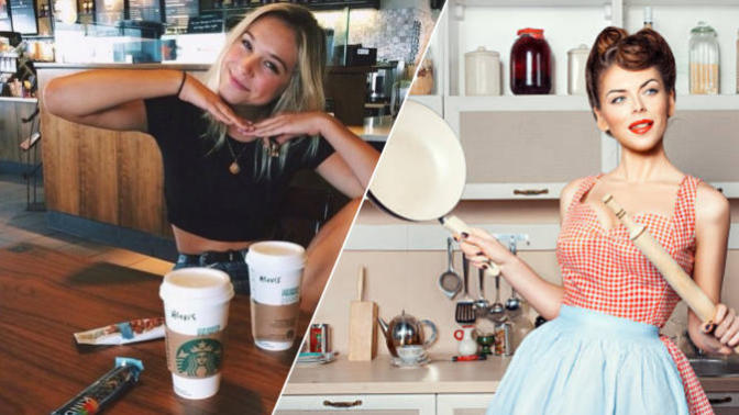 Starbucks'ta caramel macchiato bekleyen kız mı idealdir, anasının dizinin dibinde koca bekleyen kız mı?