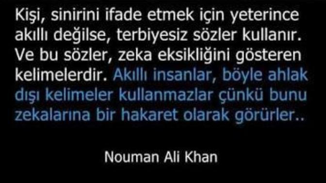 Küfür size edilmese dahi, küfür eden bir insanı ciddiye alır mısınız 💎?