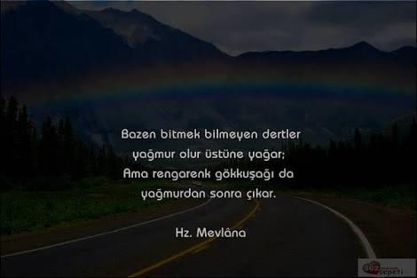 Bitmek bilmeyen dertler yağmur olup üzerine yağdığında?