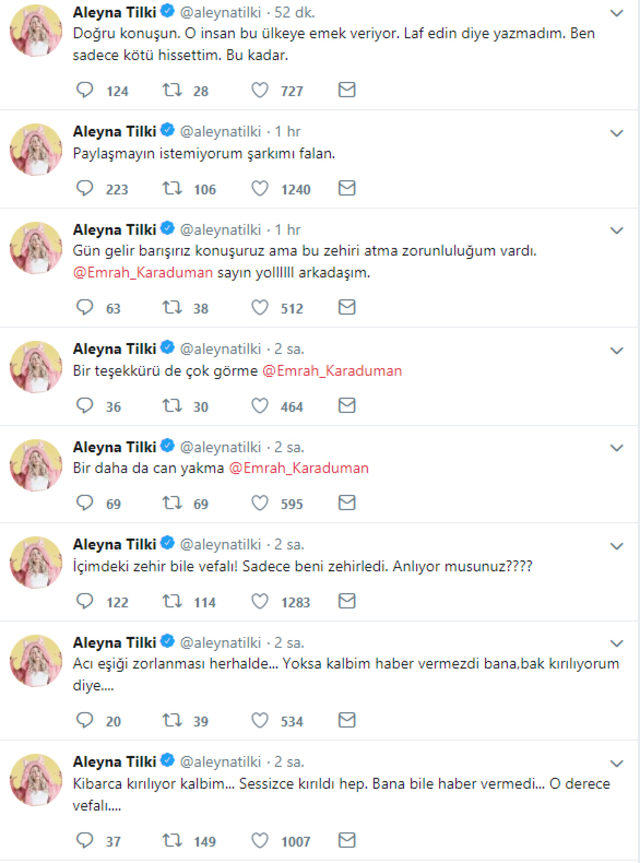 Aleyna Tilki sevgilisine sosyal medyadan küsüp sitem etti! Sizce Aleyna Tilki'nin psikolojisi bozuk mu?