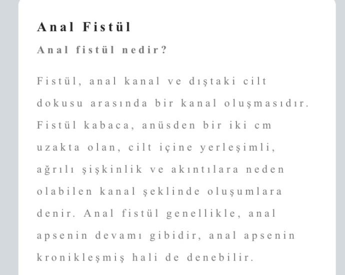 Arkadaşlar, size danışmak istedim, erkek kardeşimde Anal Fistül hastalığı çıktı, doktor ameliyat dedi, riskli bir ameliyat mı?