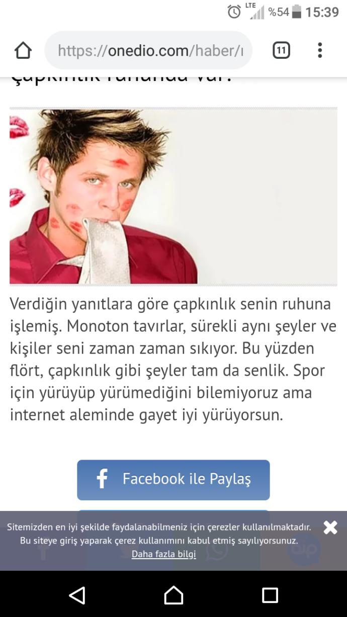 Çapkın mısın değil misin?