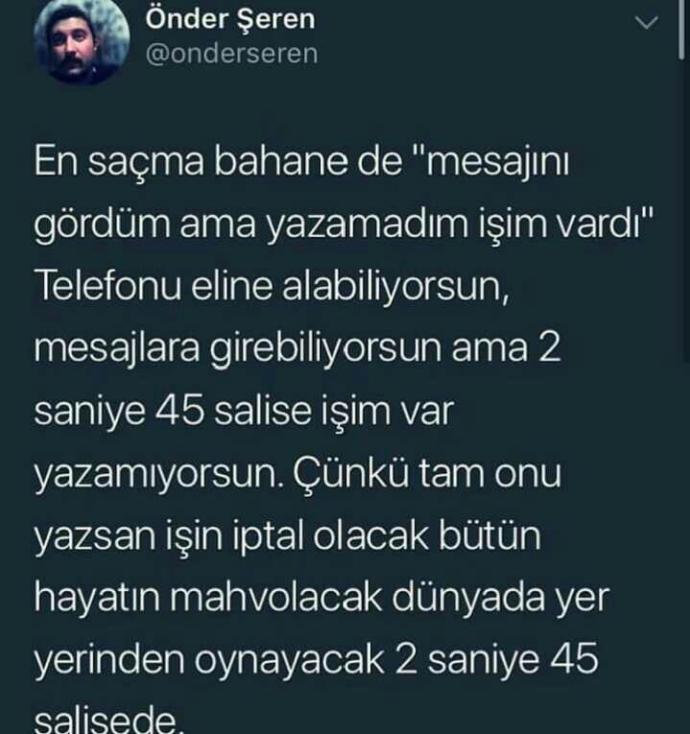 Duyduğunuz en saçma bahane neydi?