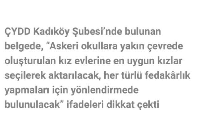 FETÖ, ÇYDD Derneğinde " Burs verilen Kızların Harp Öğrencilerine Fuhuş Yaptırıldığı" Yalanı Hakkında ne düşünüyorsunuz?