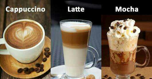 Cappuccino latte mocha bunlardan hangisi favoriniz?