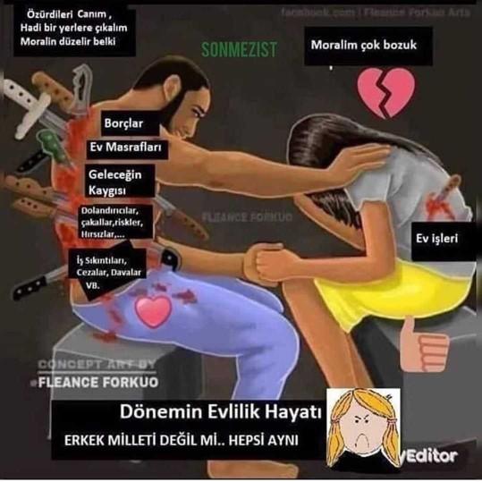 Dönemin evlilik hayatı böyle mi?