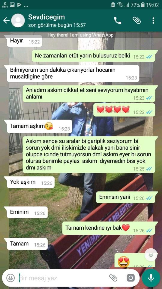S. a sevgilim biraz tuhaf davranıyor bana karsı ne yapmalıyım mesajlar detayda ss attım yardımcı olurmusunuz?