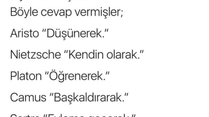 Sizce bir insan nasıl özgür olur?
