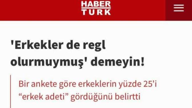 Erkekler regl olur mu?