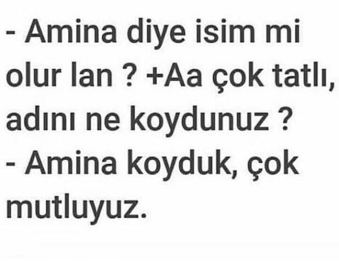 Amina koyarsam sorun olur mu gerçekten?