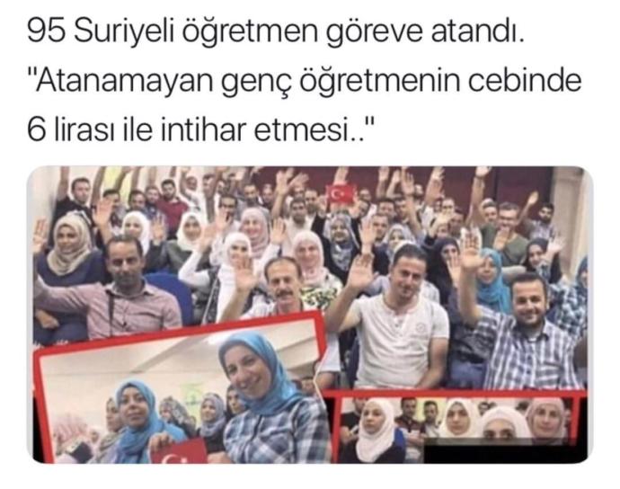 95 Suriyeli öğretmen göreve atanmış. Düşünceleriz neler?
