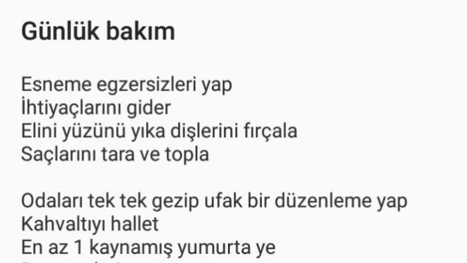 Ev kızıyım ve kendime günlük rutin ayarlamaya çalışıyorum neler yapabilirim?