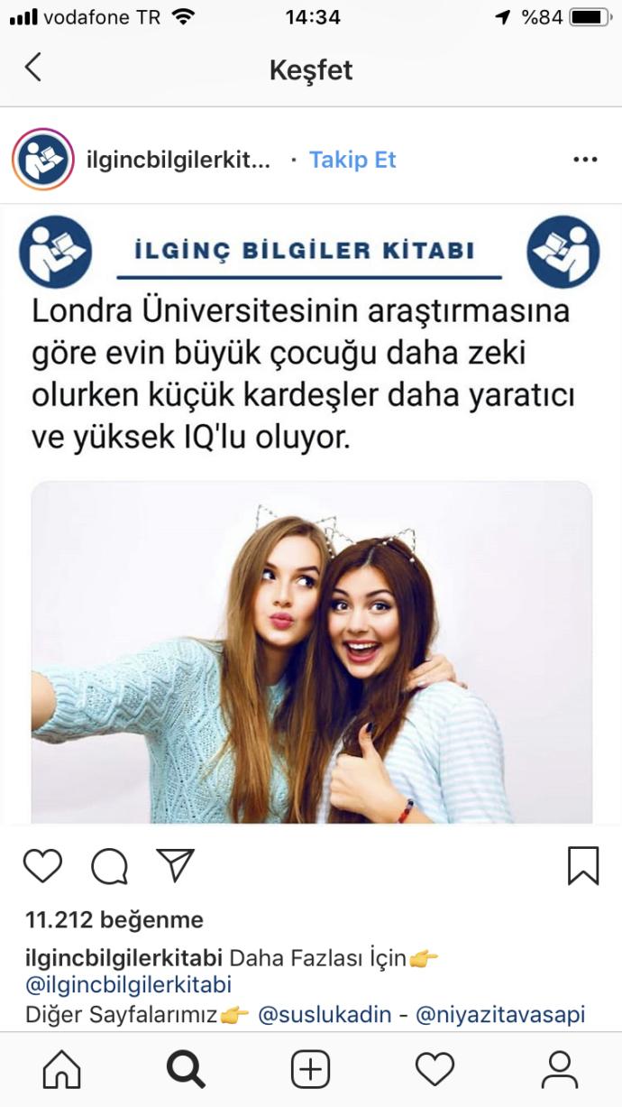 Evin en küçüğüyüm.