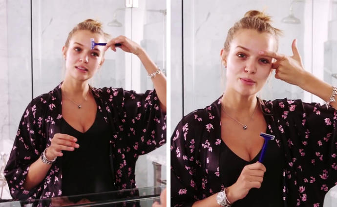 Victoria's Secret mankeni yüzünü tıraş ediyor! Yüzünüzdeki ayva tüyleriyle nasıl başa çıkıyorsunuz?