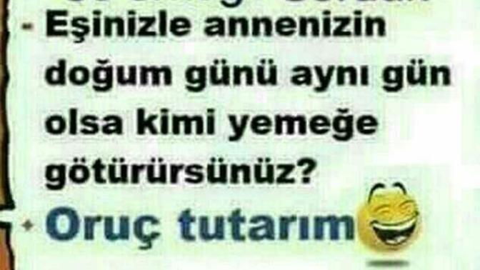 Eşiniz ile annenizin doğum günü aynı gün olsa kimi yemeğe götürürsünüz?