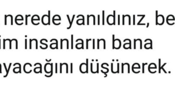 En çok nerede yanıldınız?