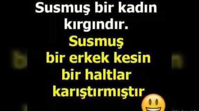 Susmuş kadin ile susmuş erkek arasindaki fark nedir?😀?