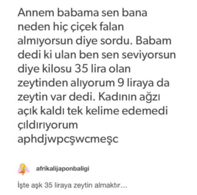 Kızlar, çiçek alan adam mı yoksa sevdiğiniz zeytini alan adam mı?