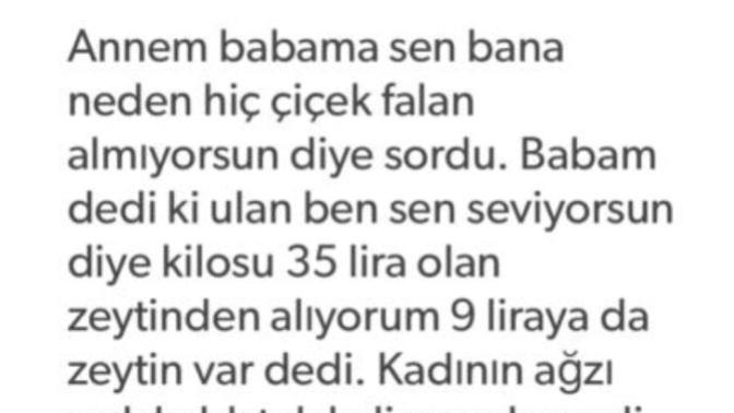 Kızlar, çiçek alan adam mı yoksa sevdiğiniz zeytini alan adam mı?