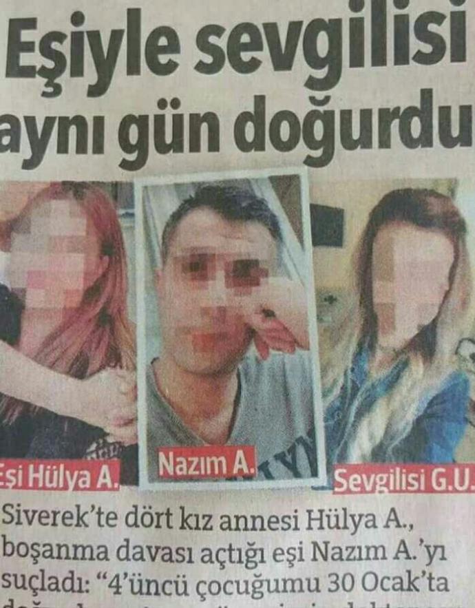 Siz doğum yaparken eşinizin sevgilisi de aynı gün doğum yaptığını öğrenseniz ne yapardınız?