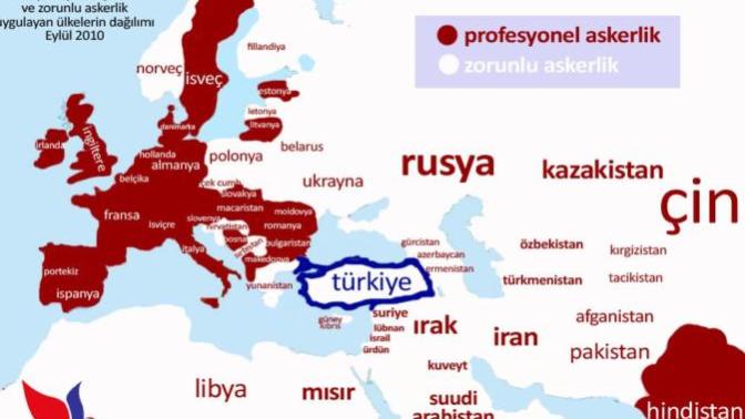 Neden Türkiye gibi gelişmemiş ülkelerde zorunlu askerlik varken, gelişmiş ülkelerde vicdani ret ve profesyonel ordu var?