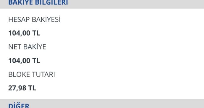 iş bankası bloke tutarı