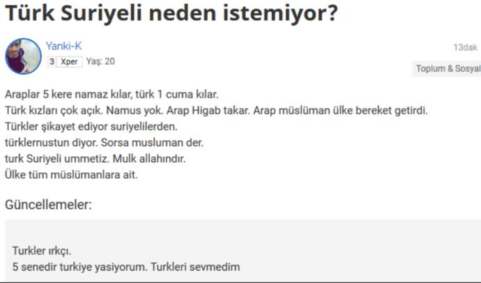 Kızlar, Suriyeli erkekler nasıl?