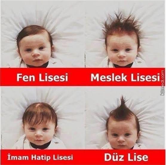 Saç şekline göre hangi okula gidiyorsun?