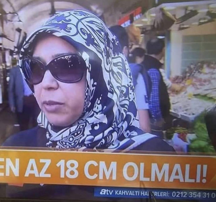En az 18 cm olmalı! Sizce bu ne?