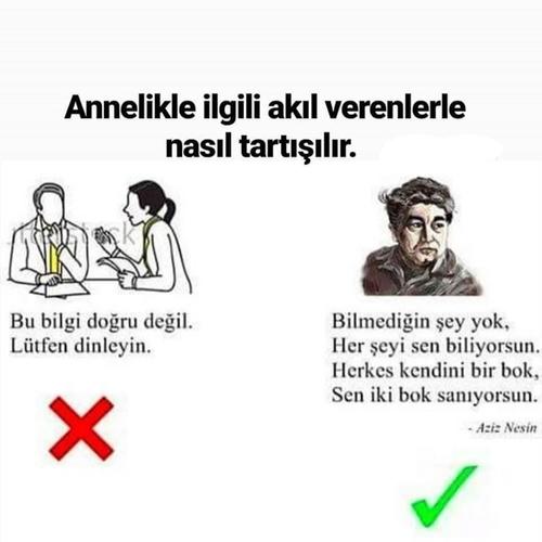Annelik hakkında akıl verenlerle tartışır mısınız, yoksa 