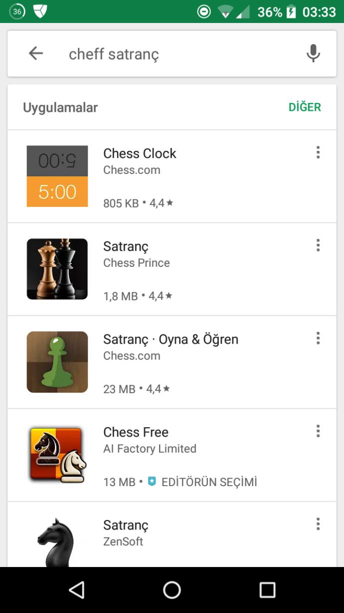 Arkadaşla karşılıklı satranç?