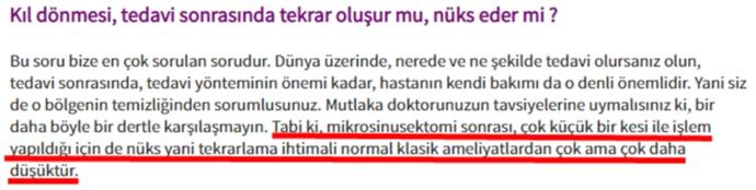 Kıl dönmesi tedavisi?