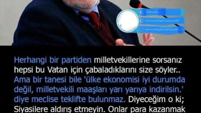 İlber Ortaylı'nın bu fotoğraftaki sözüne katılıyor musunuz sizce İlber Ortaylı bu konuda haklı mı?