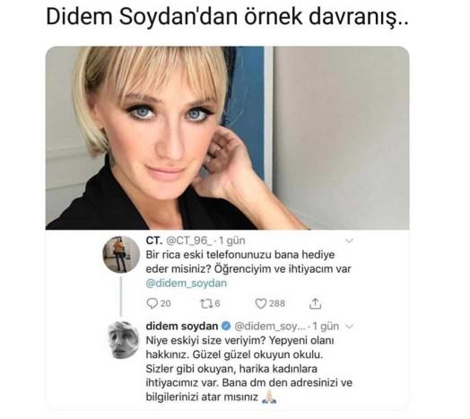 Didem Soydan'ın bu hareketi hakkında ne düşünüyorsunuz?