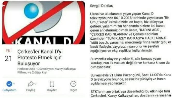 Çerkeslerin Kanal D'yi Protesto Etmesi Hakkında Ne Düşünüyorsunuz?