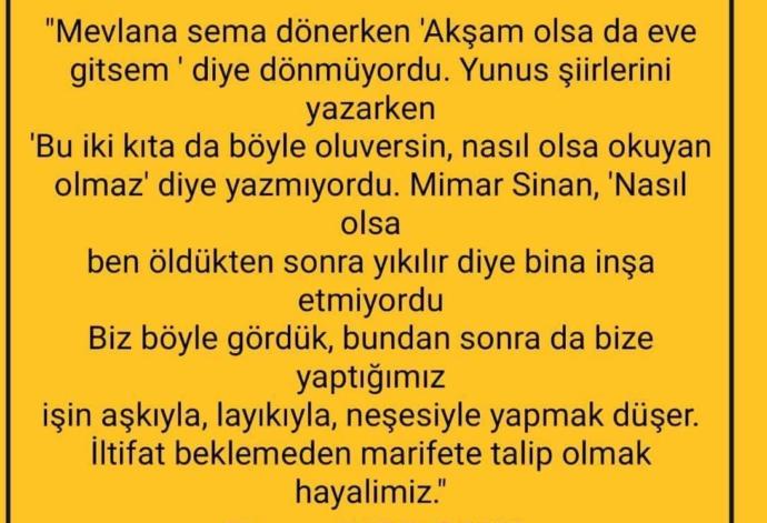 Yaptığınız işi severek mi yapıyorsunuz?