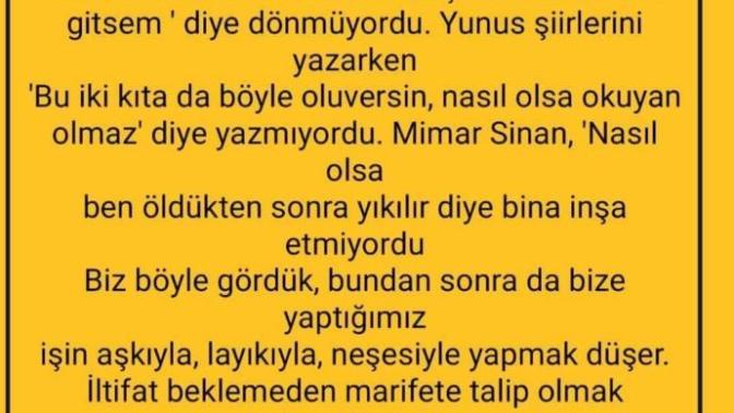 Yaptığınız işi severek mi yapıyorsunuz?
