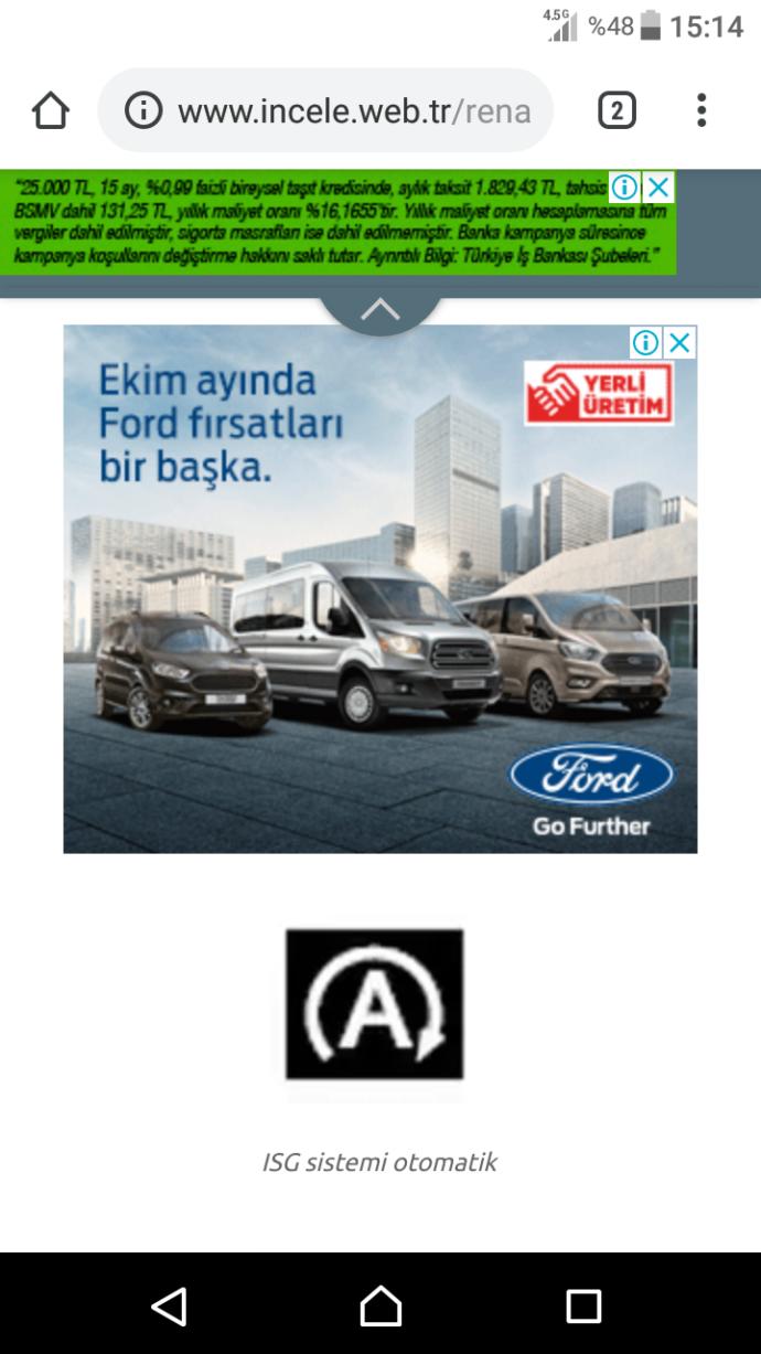 İsg sistemi otomatik ne demek aracımda resimdeki ikaz ışığı yandı yeşil renkte anlamı buymuş neden yandı?