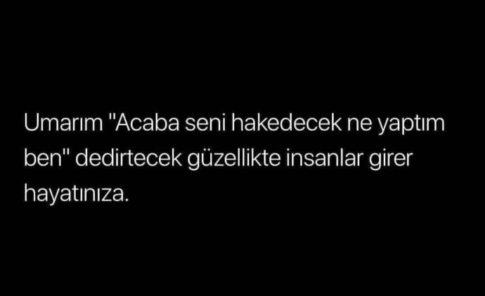 Hayatınıza hiç