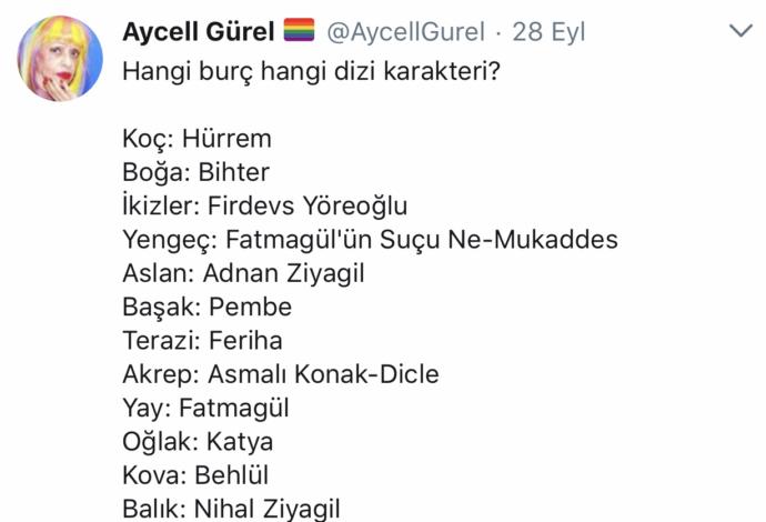 Burcuna göre hangi efsane dizi karakterisin?