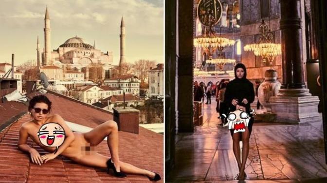 Belçikalı mankenin Ayasofya'daki çıplak resimlerine ne diyorsunuz?